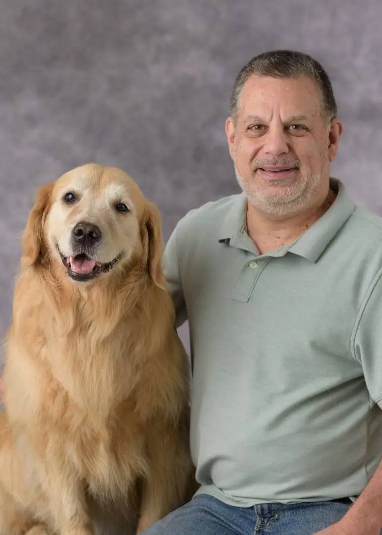 Tony Clementi and Dog, Headshot